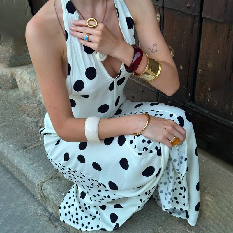 Robe a pois chic boheme