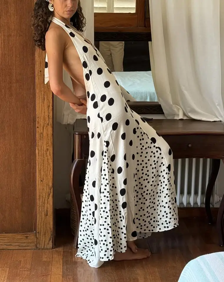 Robe a pois chic boheme