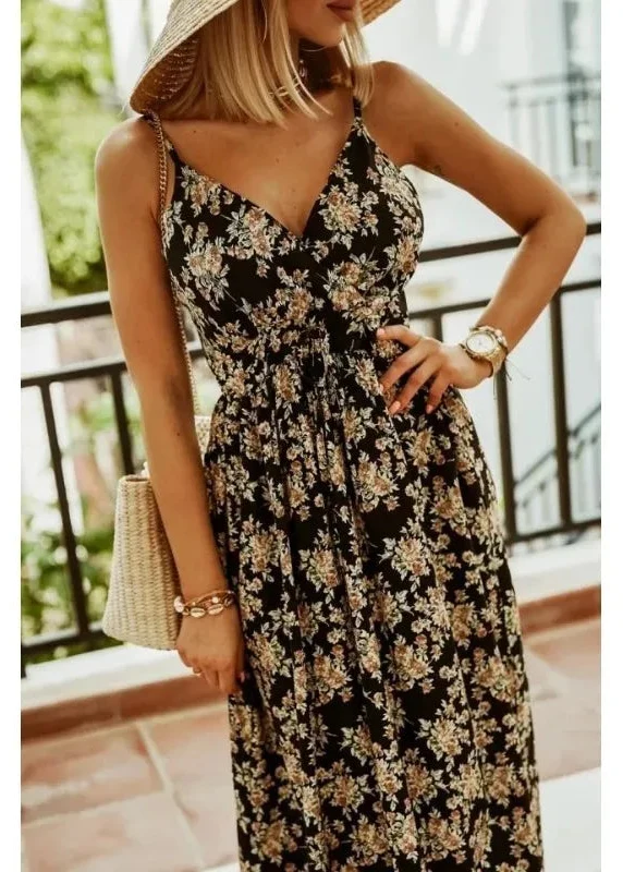 Tendance femme robe longue noire chic
