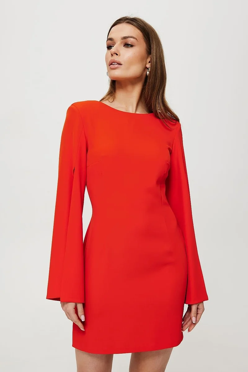 Robe cocktail rouge