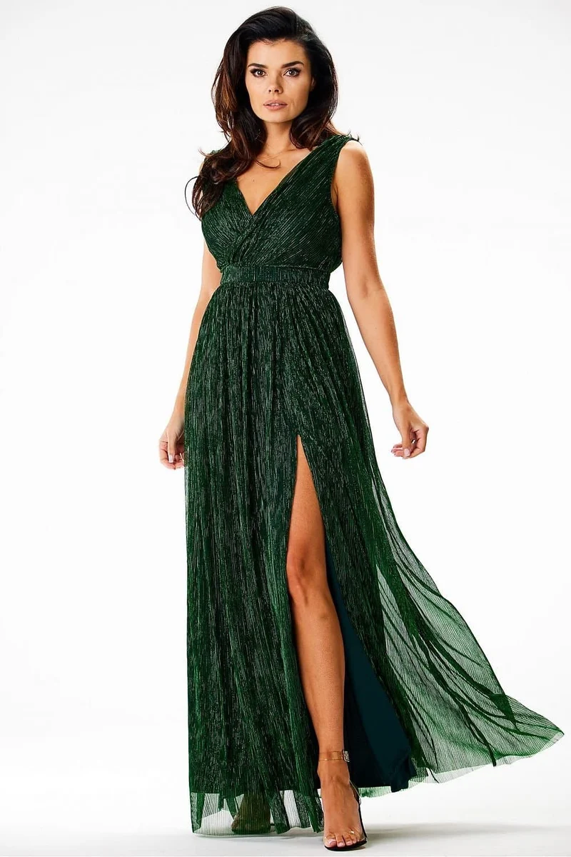 Robe fluide verte