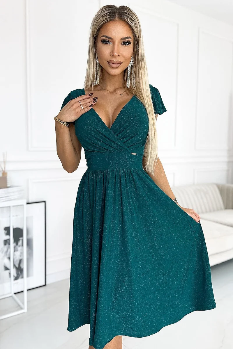 Robe de cocktail vert