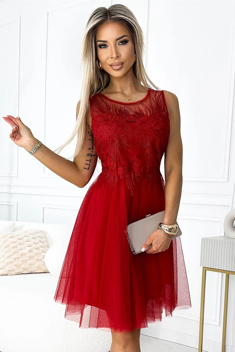 Robe de cocktail rouge