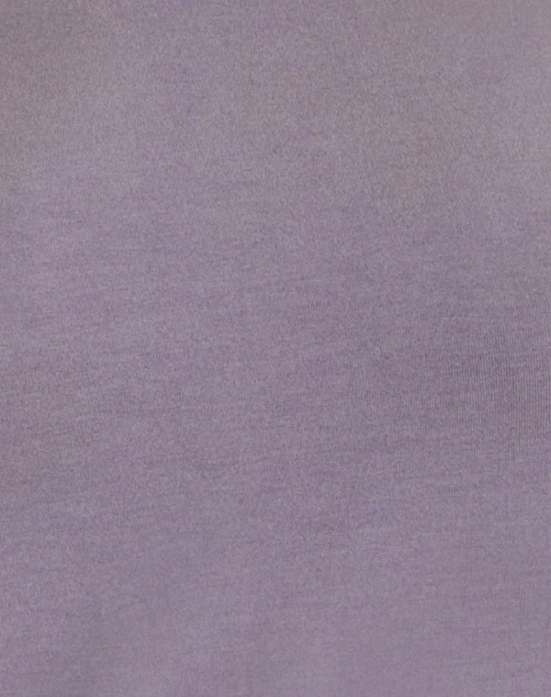Mini-robe à manches longues Raluca, couleur gris lavande