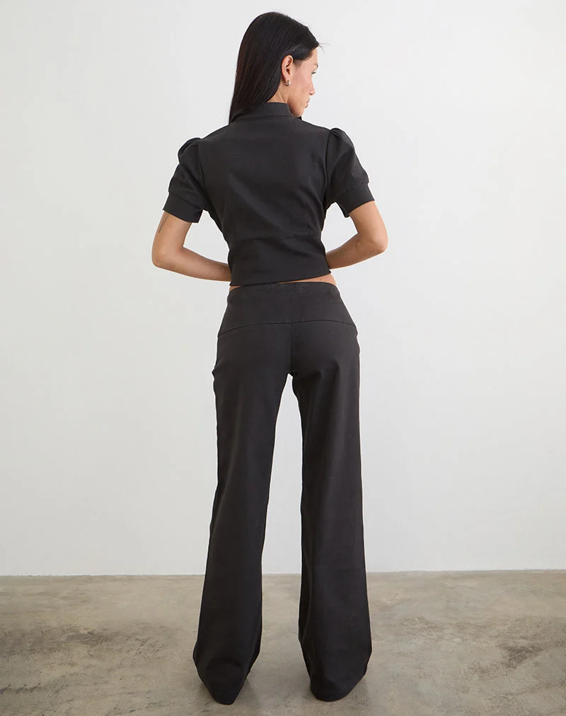 Pantalon Alora Pocket en gris foncé