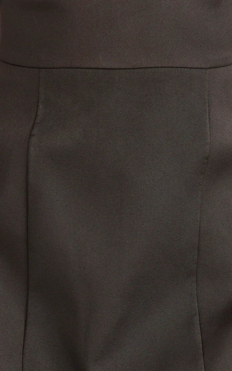 Benson Mini Dress - Sweetheart Fit And Flare Tulip Dress in Black
