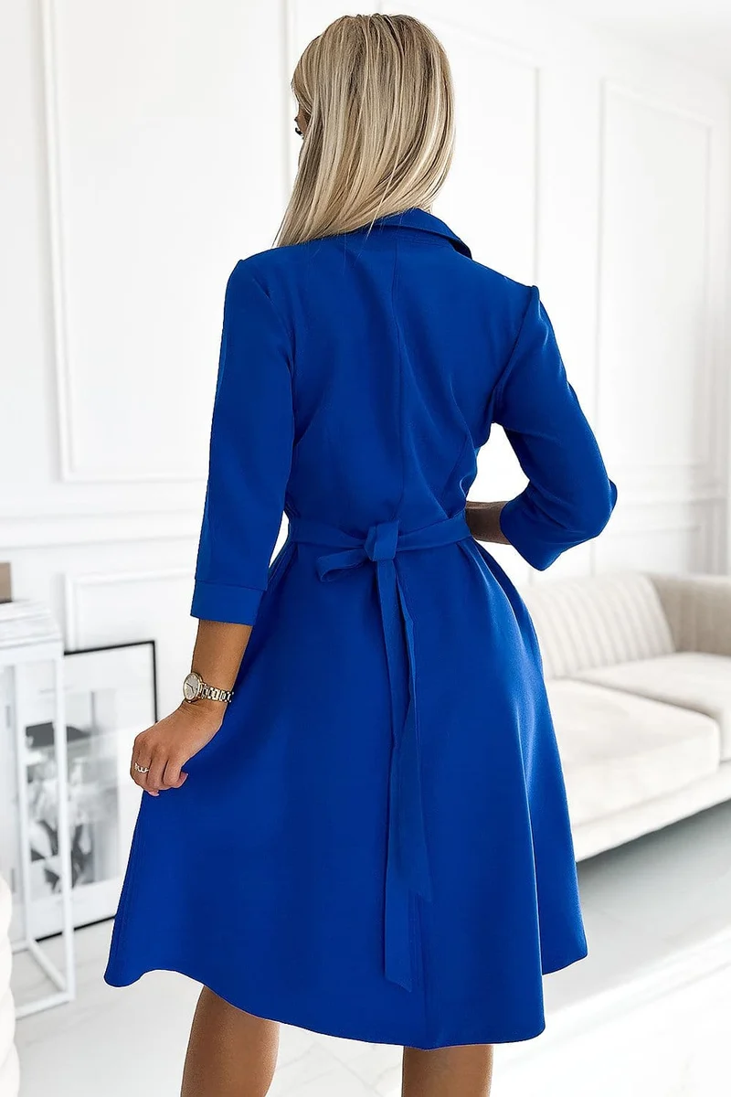 Robe évasée manche longue