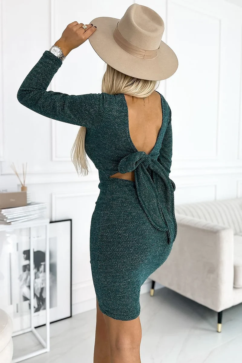Robe moulante verte