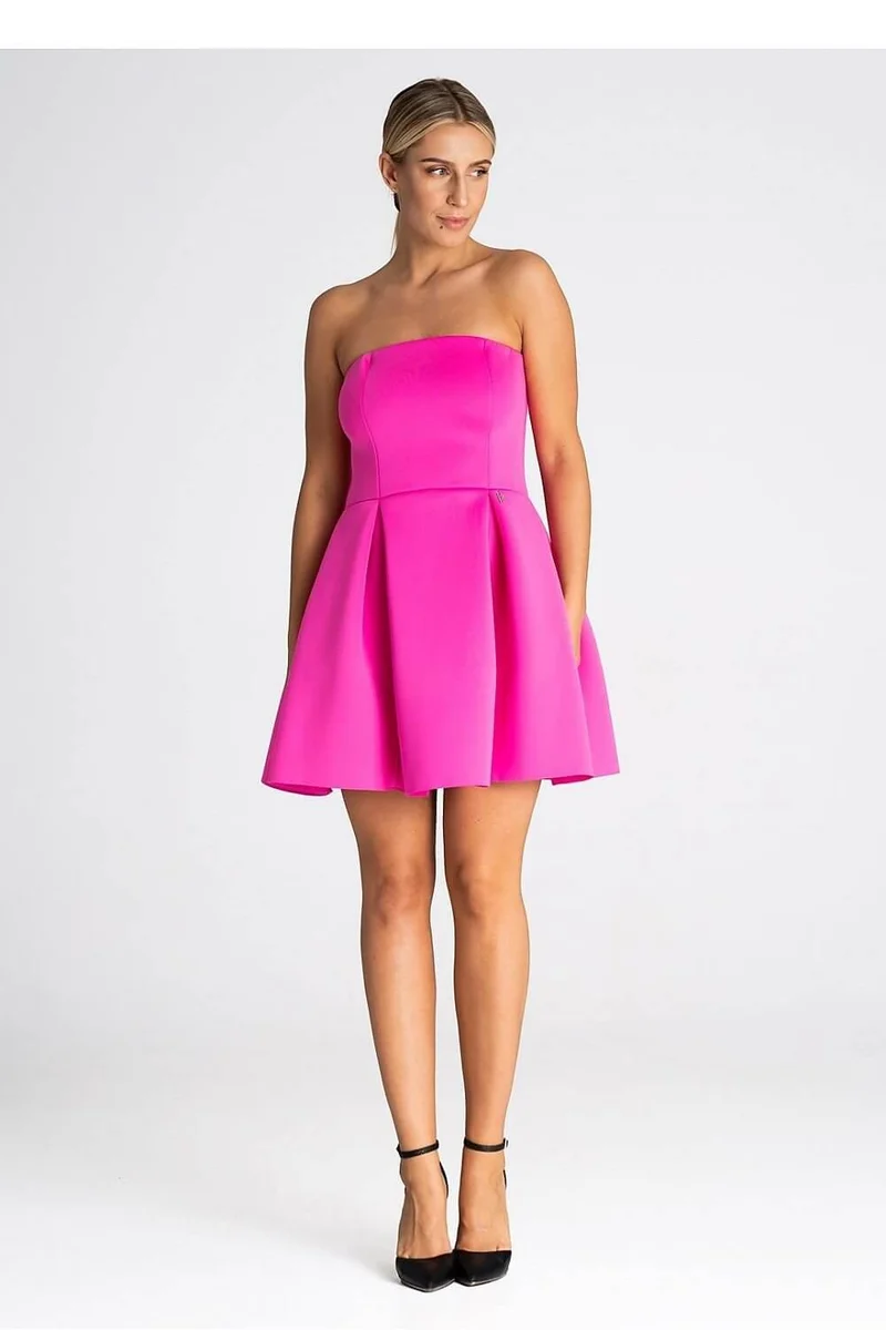 Robe bustier rose