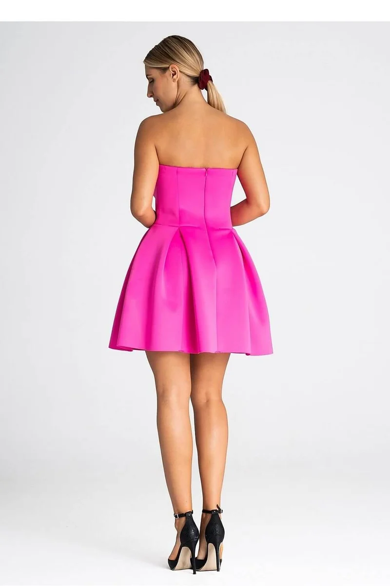 Robe bustier rose