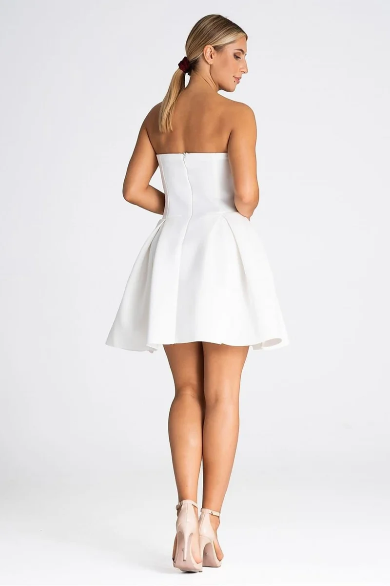 Robe blanche bustier