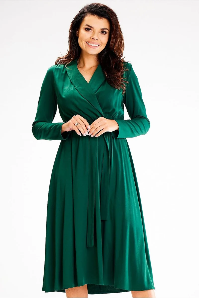 Robe midi verte