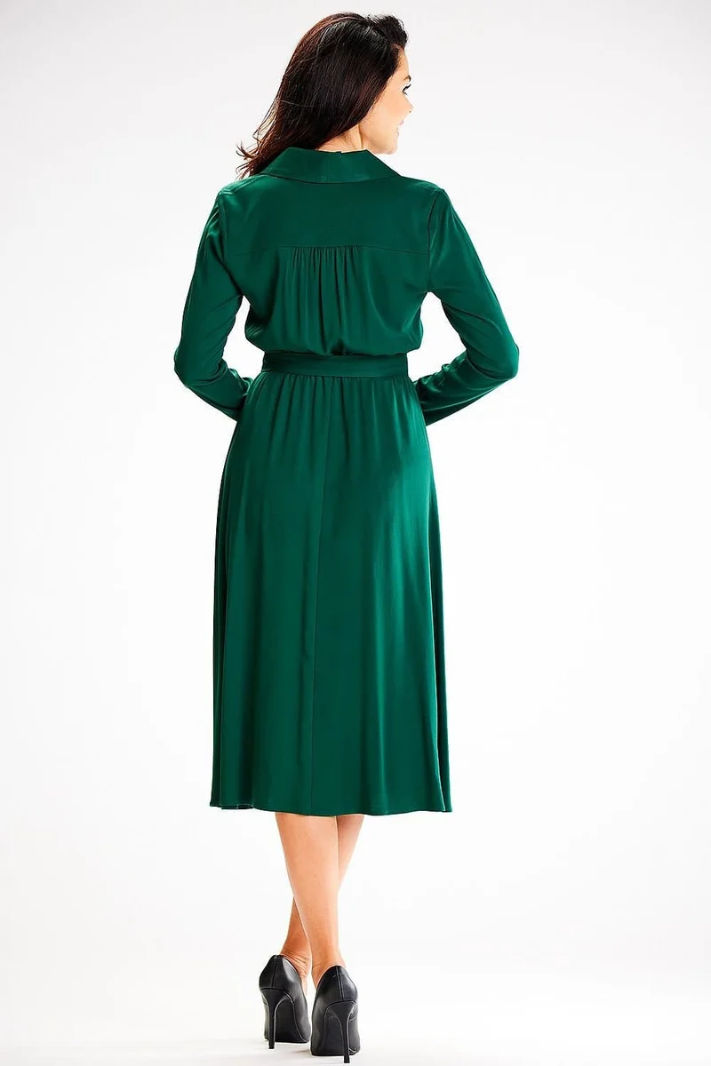 Robe midi verte