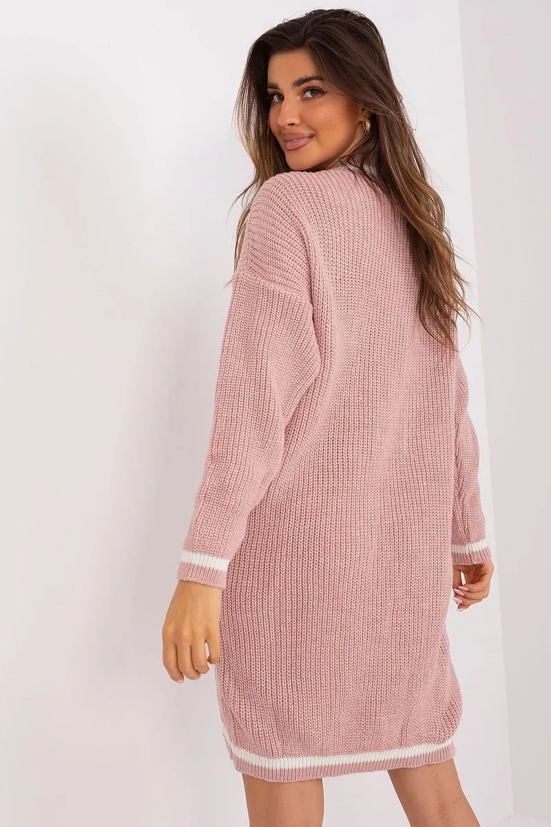 Robe pull rose poudré