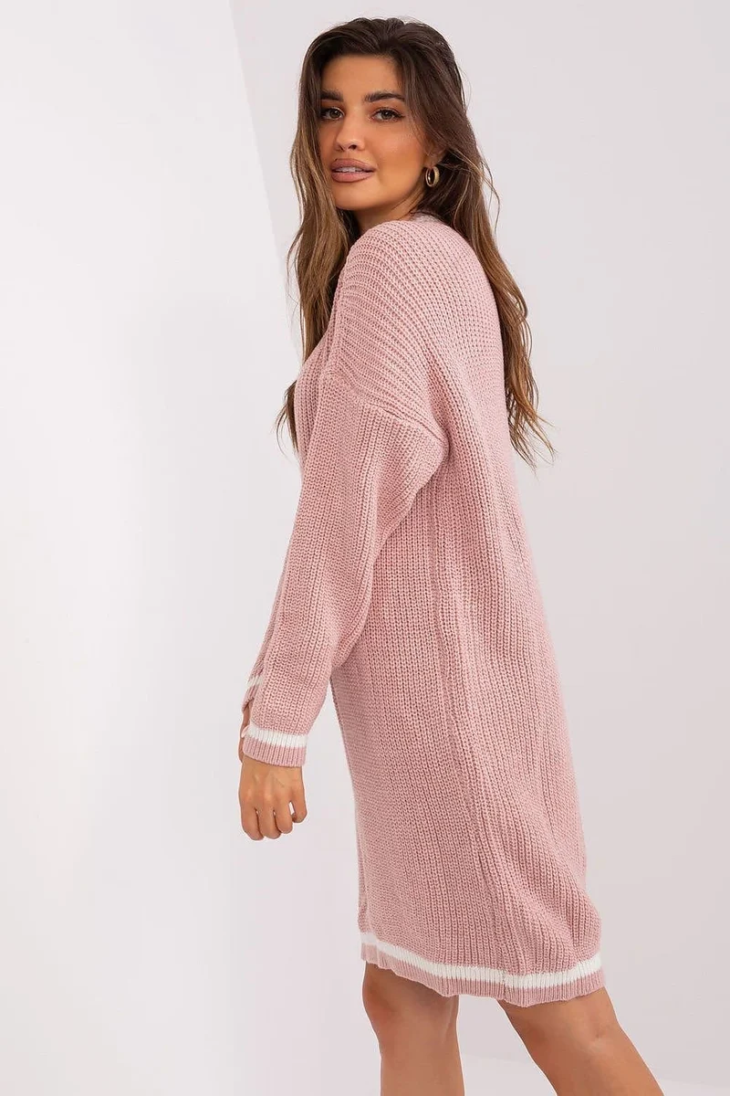 Robe pull rose poudré
