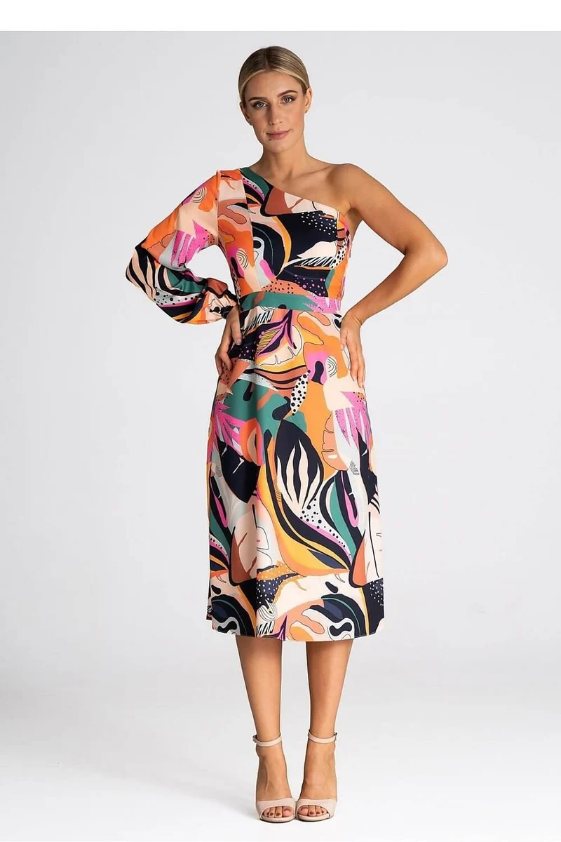 Robe une épaule dénudée