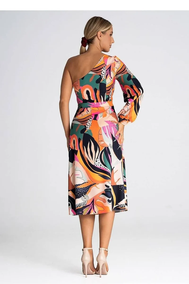Robe une épaule dénudée