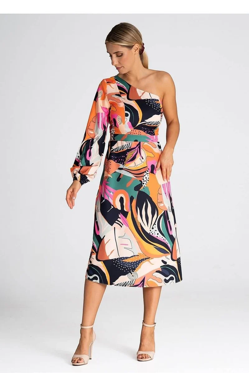 Robe une épaule dénudée