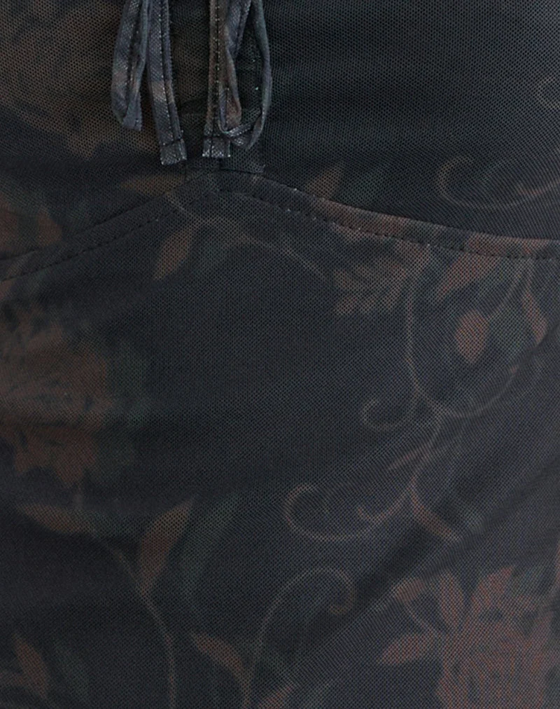 Robe à manches longues Modena en rose dynamique