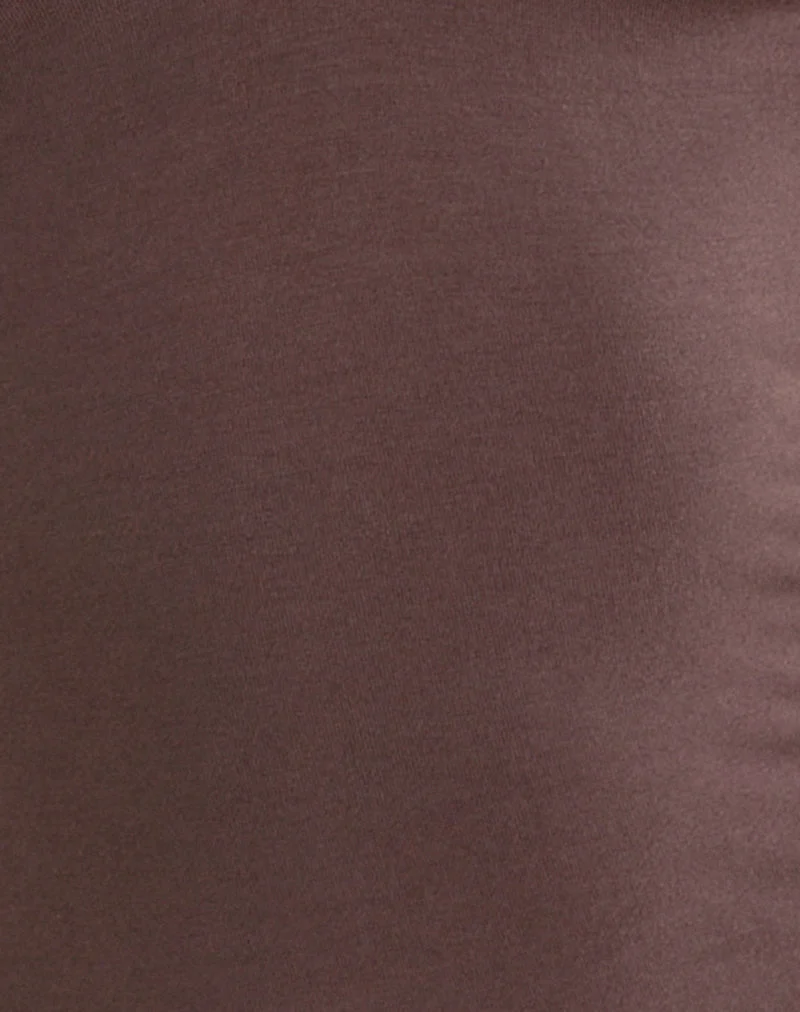 Haut plongeant Lynod en taupe foncé