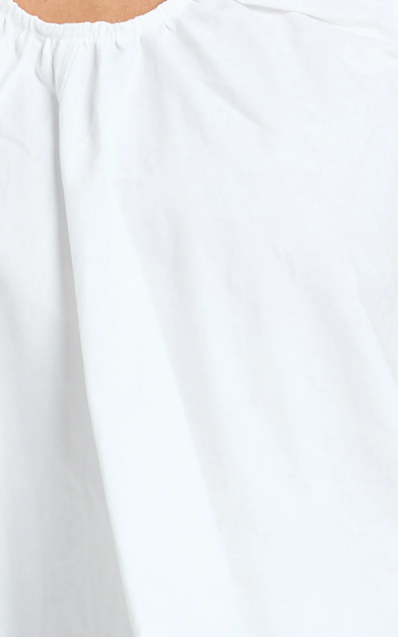 Ruby Two Piece Sets - Cotton Shell Top and Short Set in White