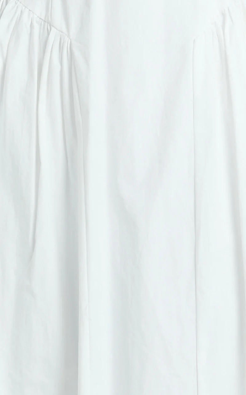 Danielle Midi Dress - Halter Neck Fit And Flare Dress in Off White