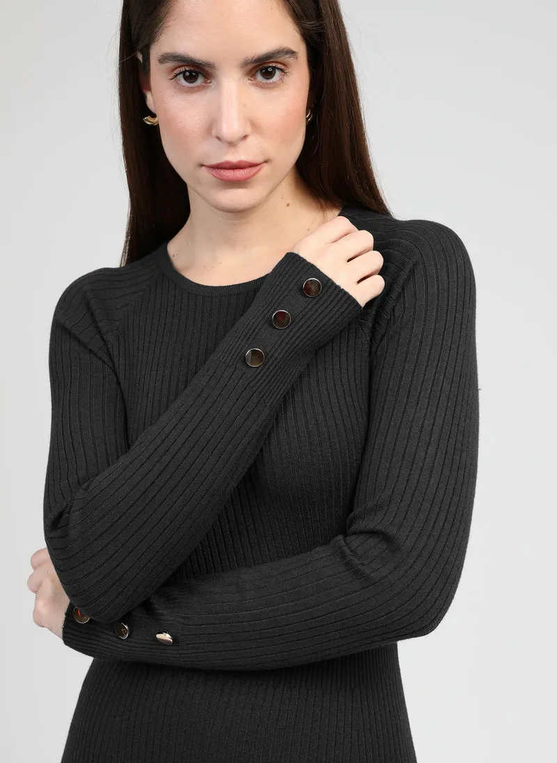 ROBE MIDI NAKA noir