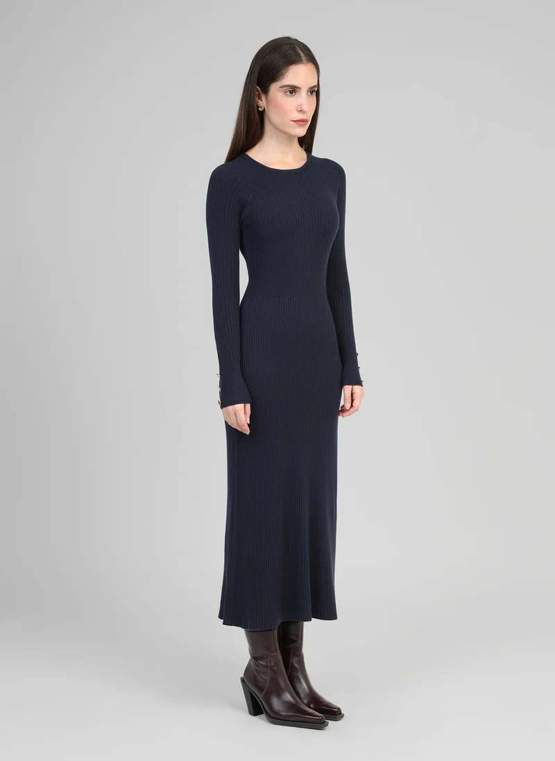 ROBE MIDI NAKA navy