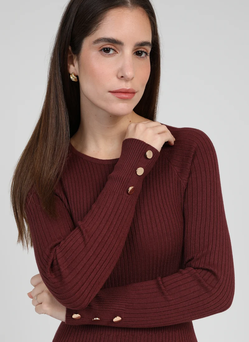 ROBE MIDI NAKA grenat