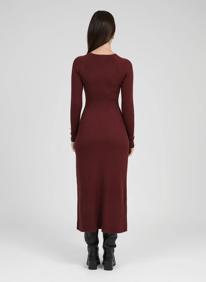 ROBE MIDI NAKA grenat