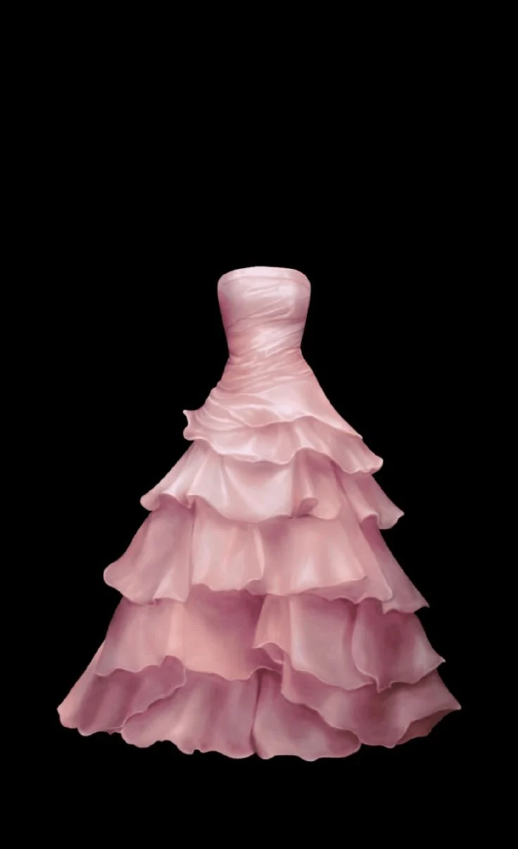 Robe de mariée longue bustier trapèze à volants et à plusieurs niveaux