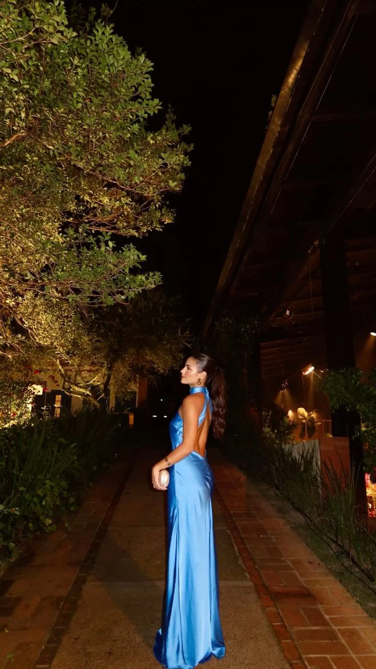 Superbe robe de soirée bleue