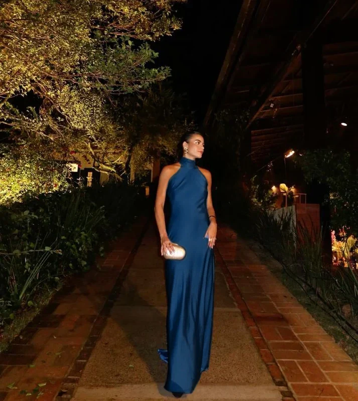 Superbe robe de soirée bleue