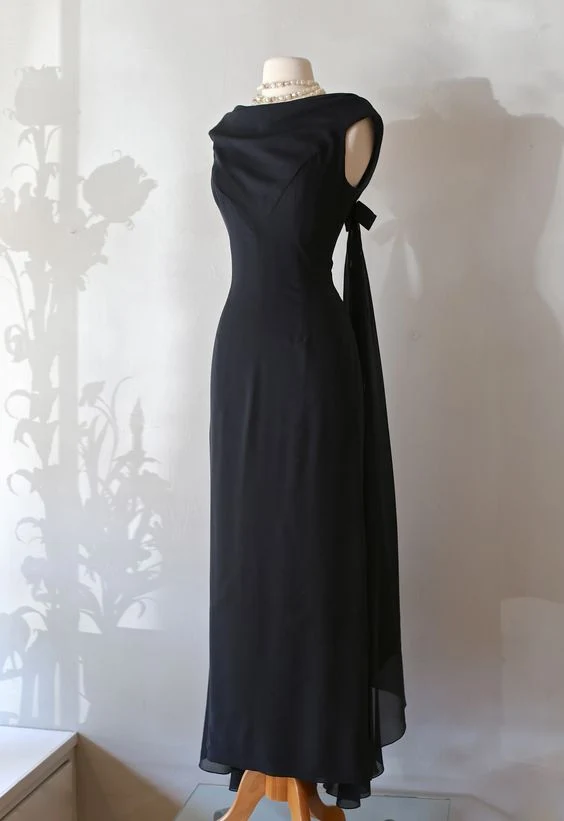 Belles robes de soirée noires pour femmes, robes de bal formelles