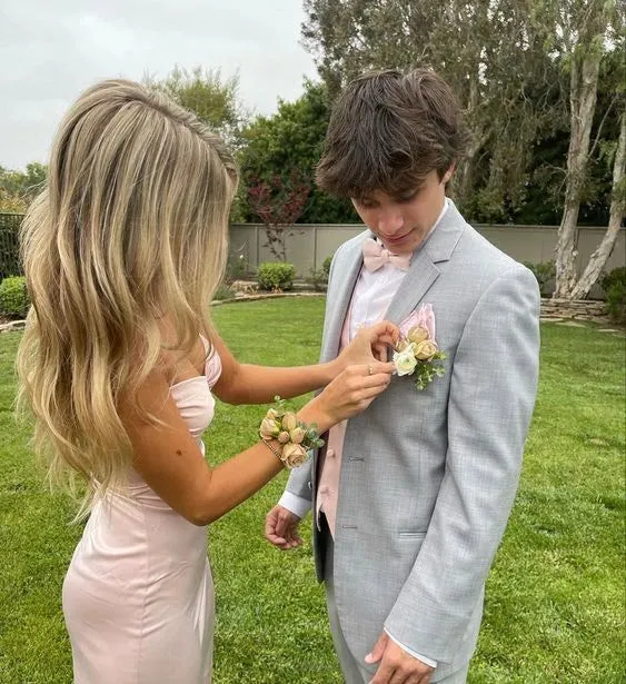 Belles robes de bal longues roses pour soirées formelles