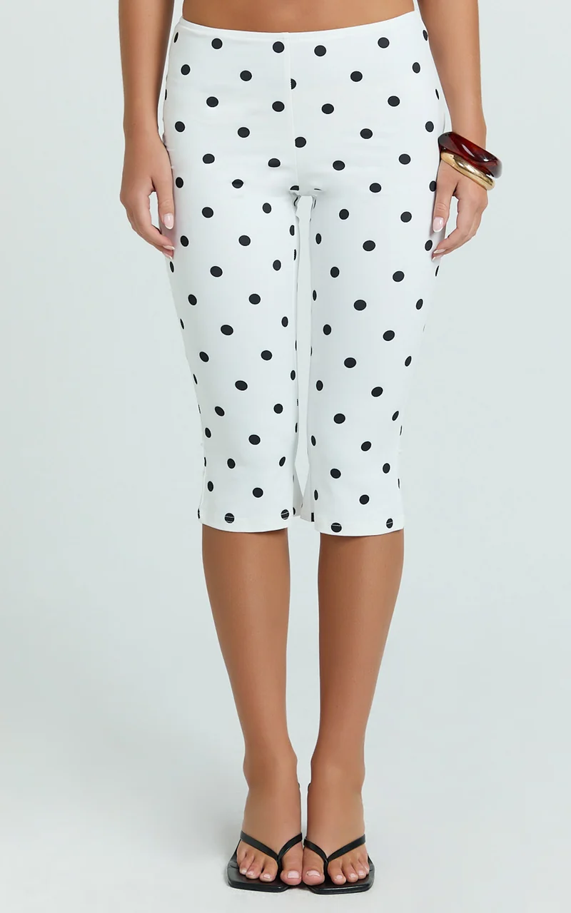 Lioness - Starlet Capri in Cream Polka
