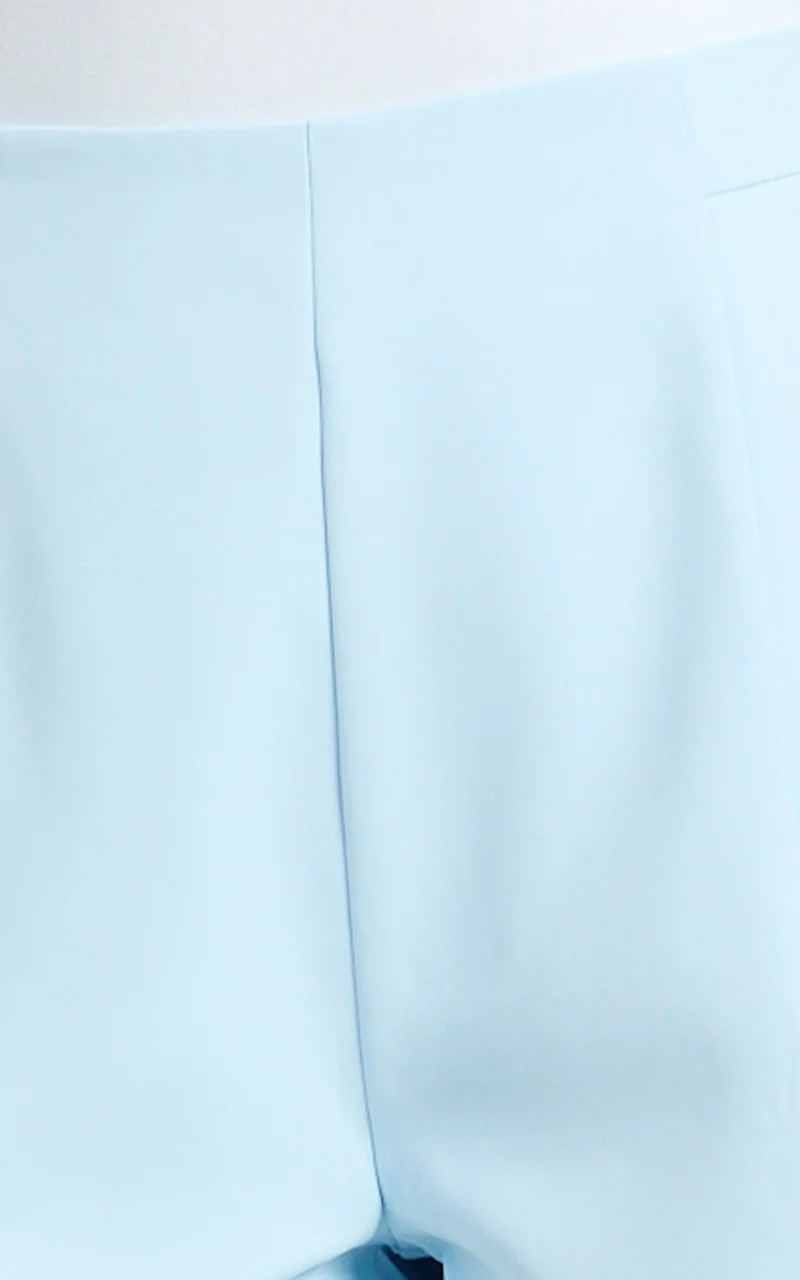 Marlena Shorts - High Waisted A Line Tailored Shorts in Baby Blue