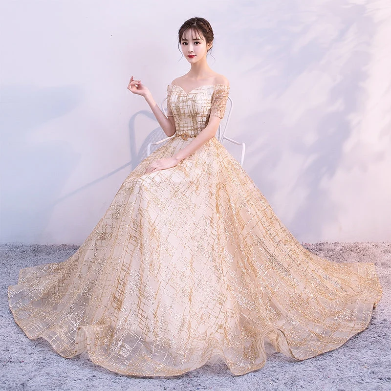 Belle robe de bal longue en tulle
