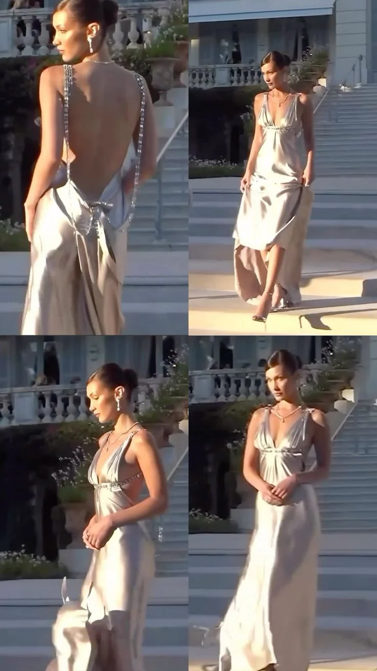 Robe de soirée longue et sexy à dos nu