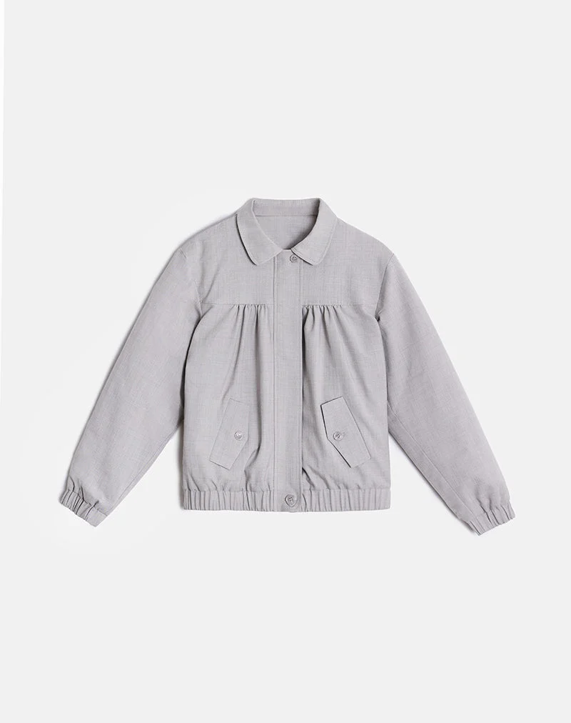 Veste à col Cindari en gris