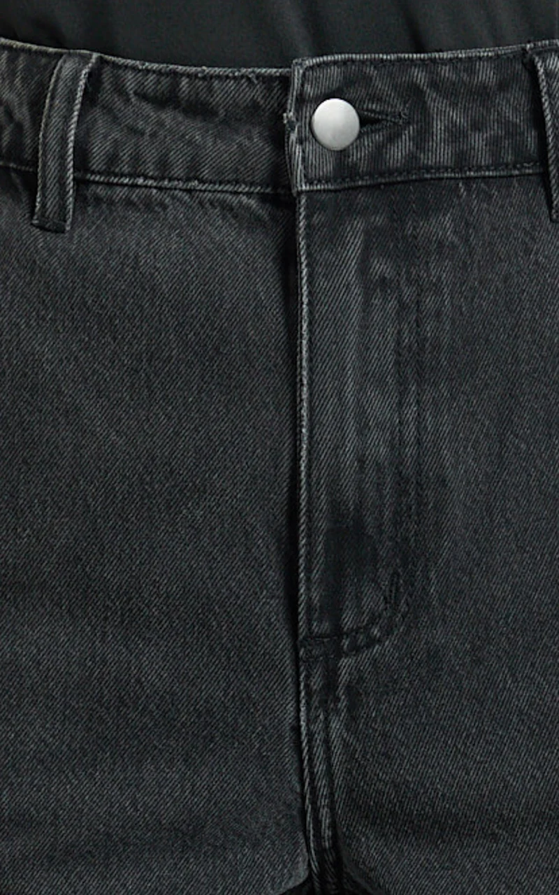 Therese Jeans - High Waist Wide Leg Flare Recycled Denim Jeans in Black