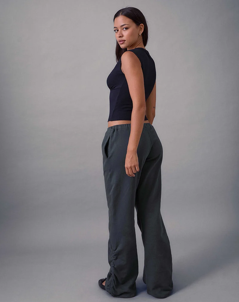 Pantalon de jogging Rylan à fronces, couleur gris beluga