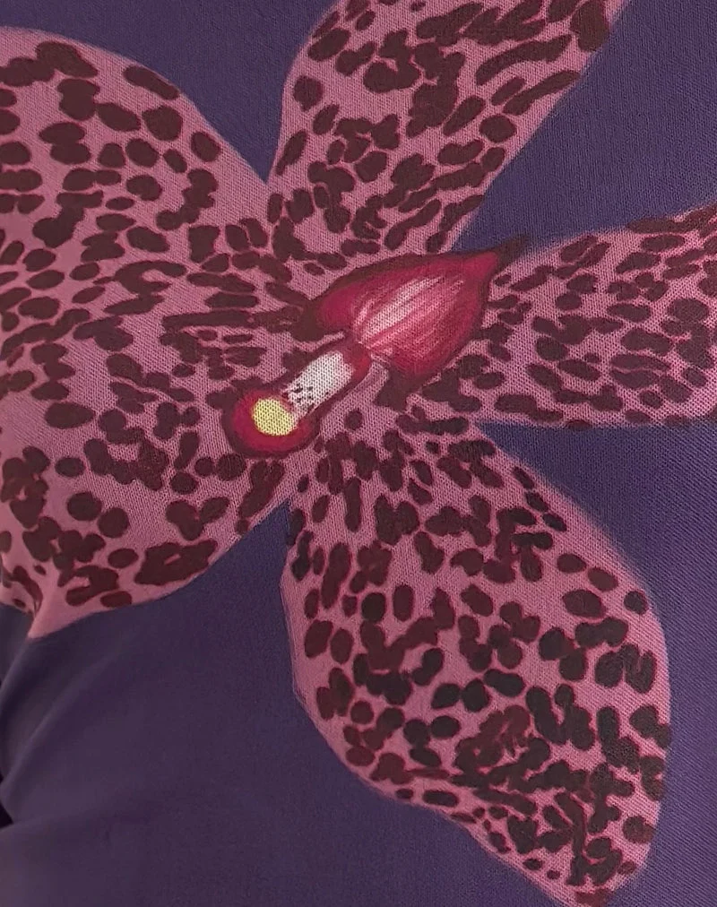 Haut à manches longues Armali violet orchidée vif