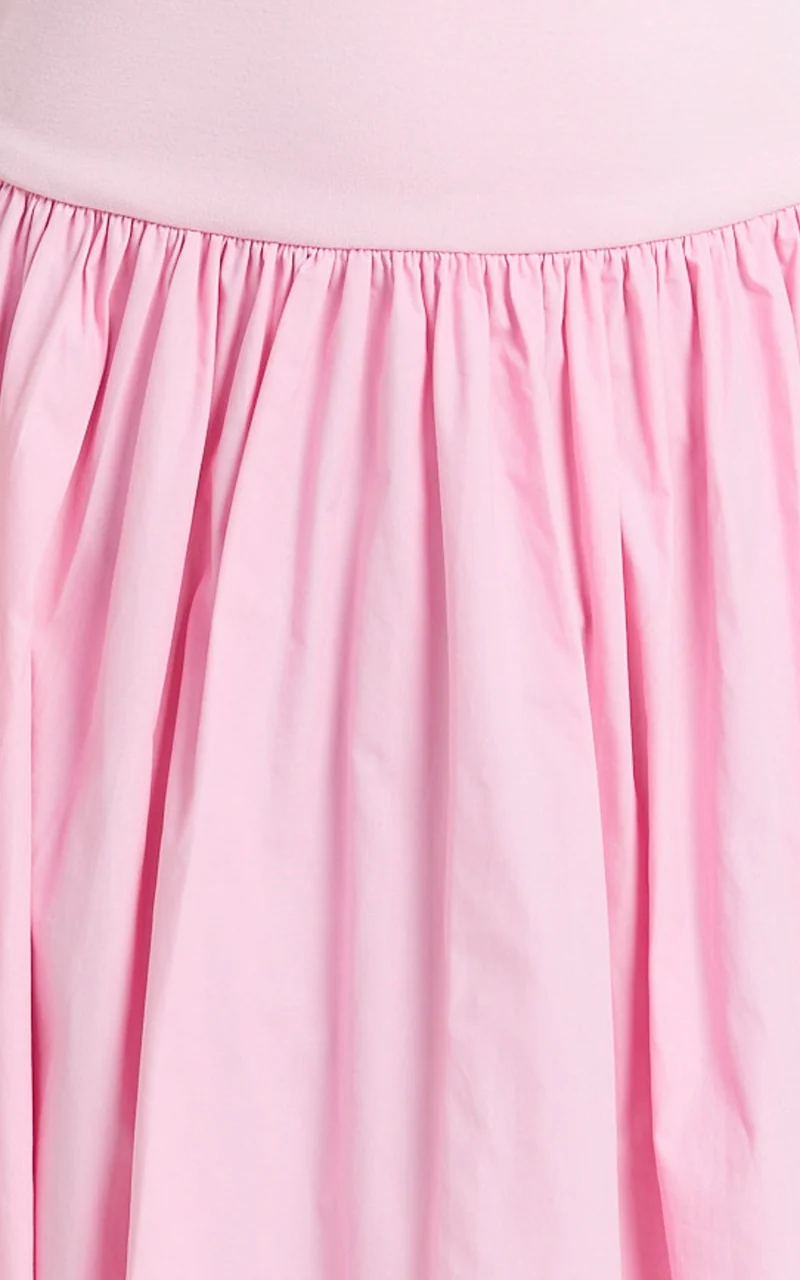 Cheyenne Maxi Dress - Strapless A Line Dress in Pink