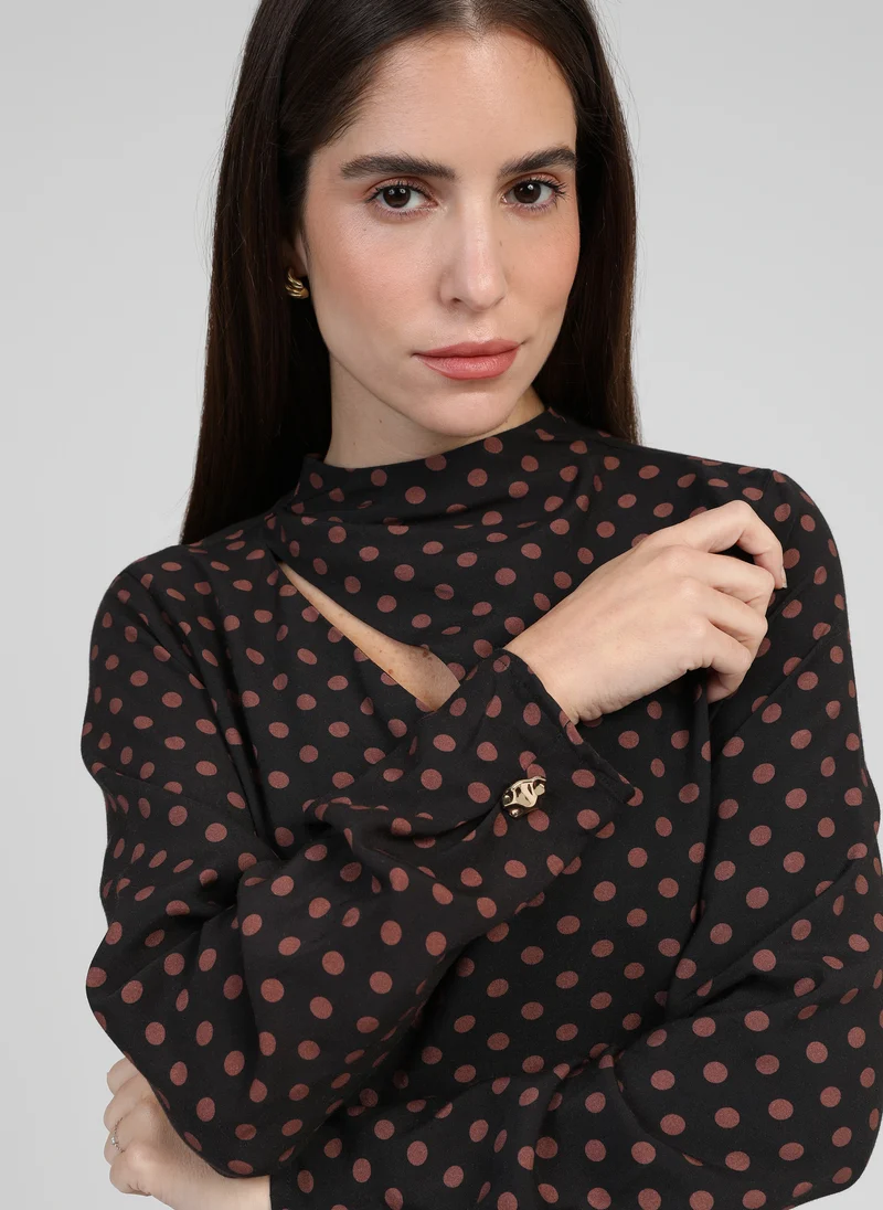 ROBE COURTE MALUKA palinto marron