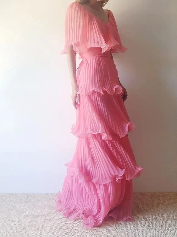 Robe de bal rose élégante pour femmes, robes de soirée sexy, robes de soirée formelles