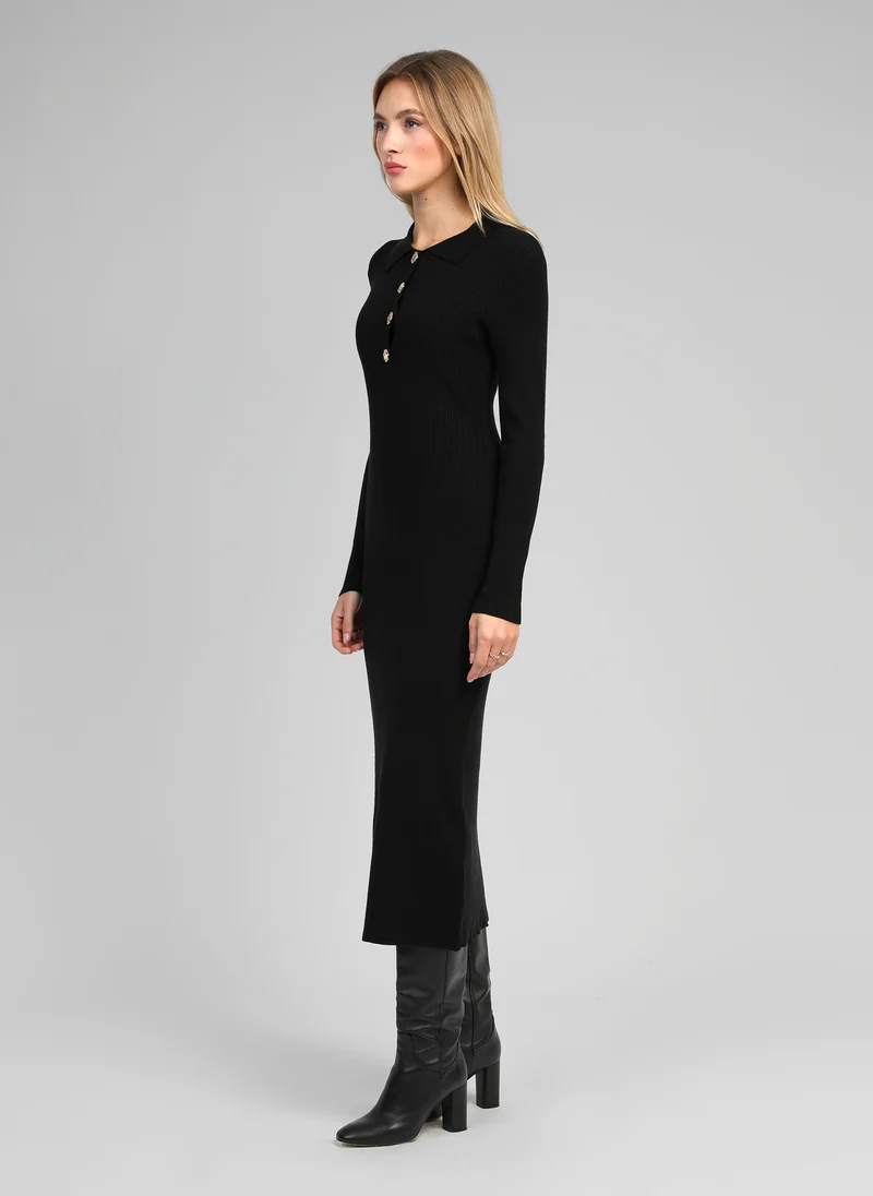 ROBE LONGUE NABOLO noir
