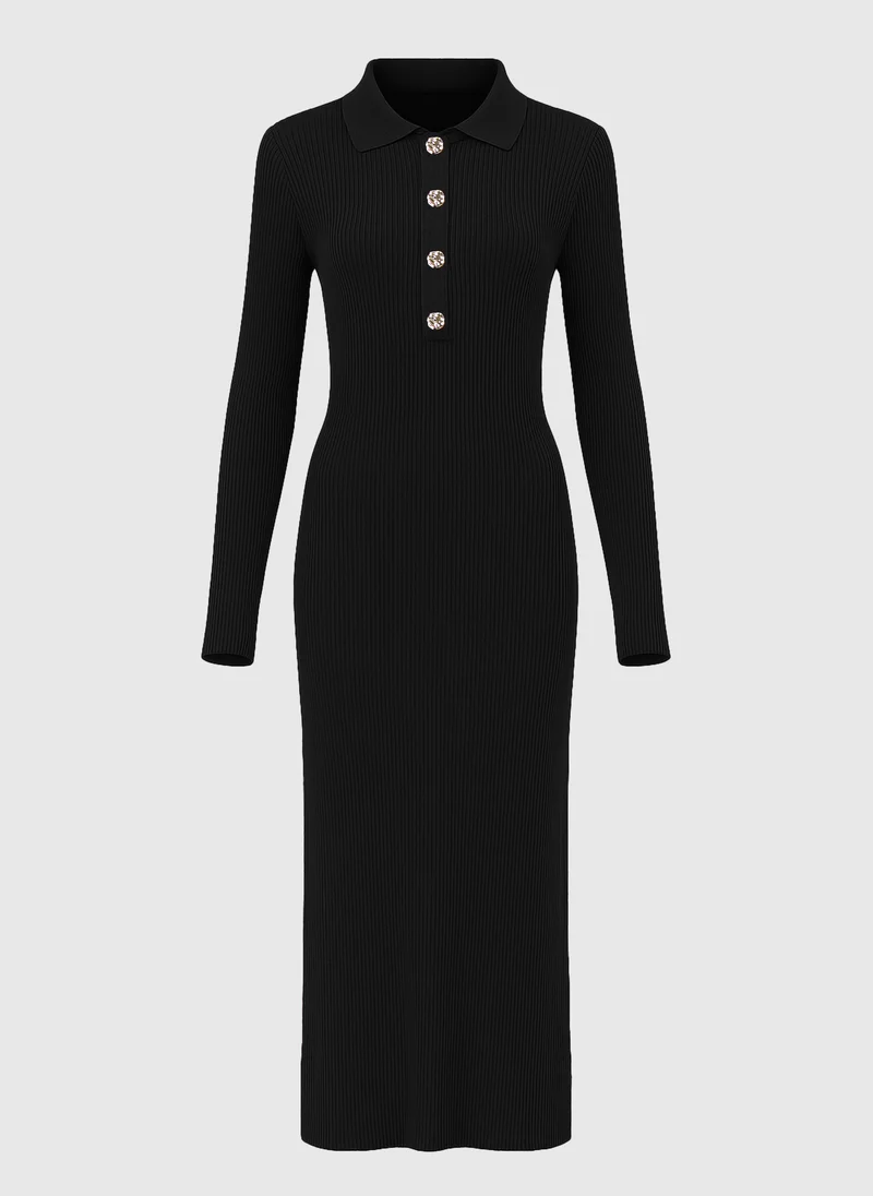 ROBE LONGUE NABOLO noir
