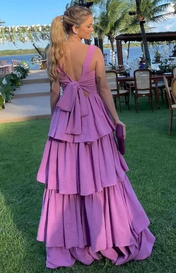 Robe de bal violette, robe de soirée