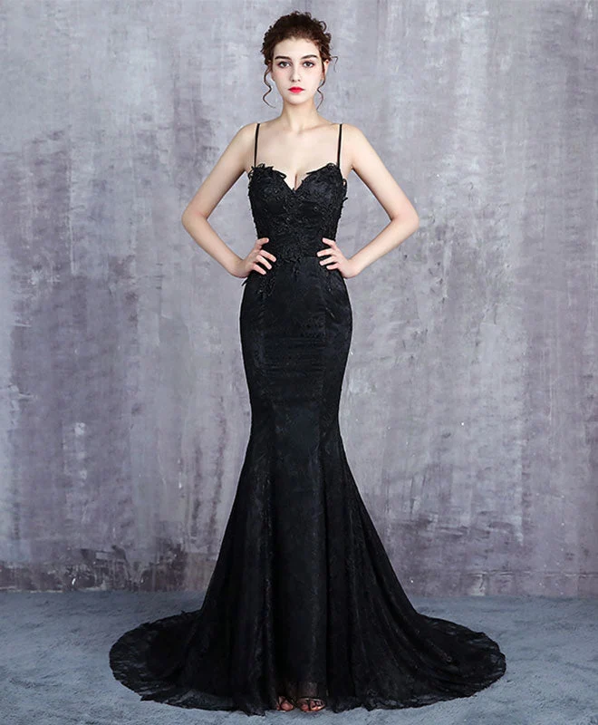 Superbe robe de soirée sirène noire